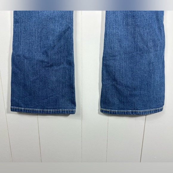 Vintage Levis Low Stretch 519 Blue Flare Jeans Size 1 Juniors Short Y2K - Picture 6 of 14